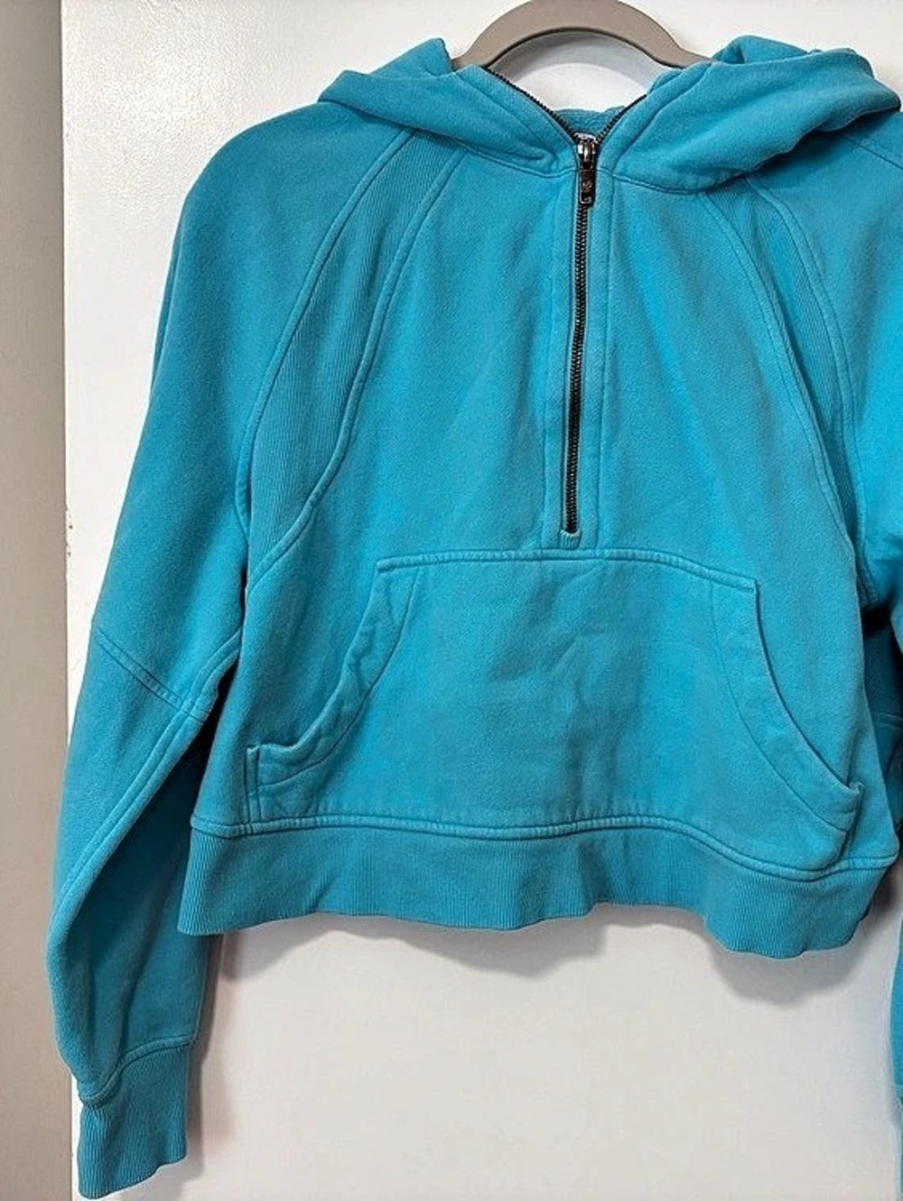 Lululemon Scuba Oversized Half-Zip Hoodie Blue Medium